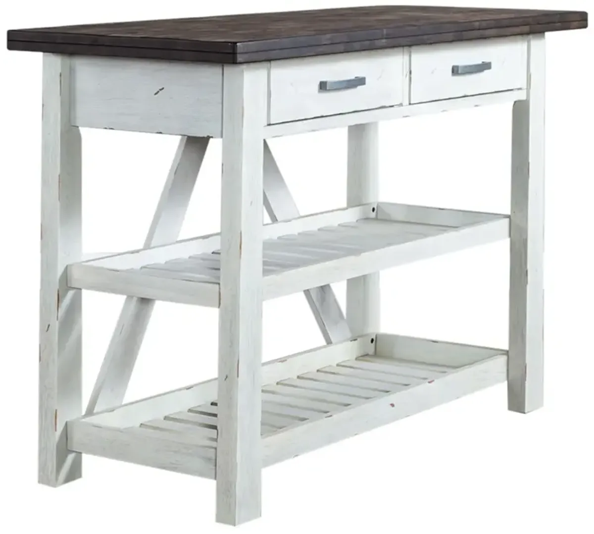 Liberty Furniture Farmhouse Two-Tone White Server