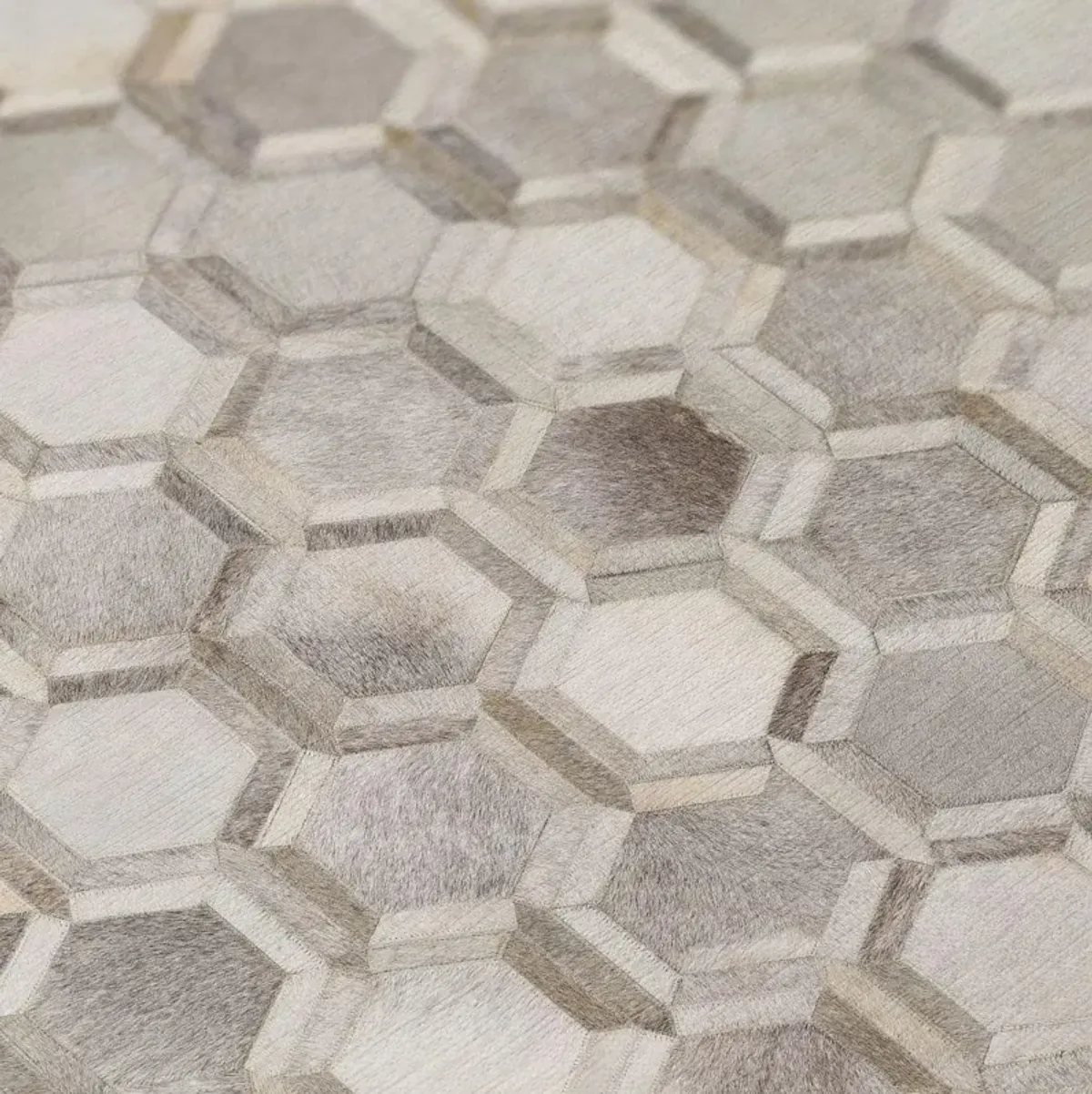 Dalyn Geometric Honeycomb 5'X8' Area Rug in Neutral Tones