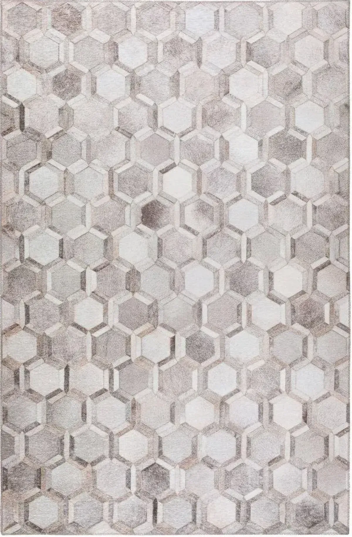 Dalyn Geometric Honeycomb 5'X8' Area Rug in Neutral Tones