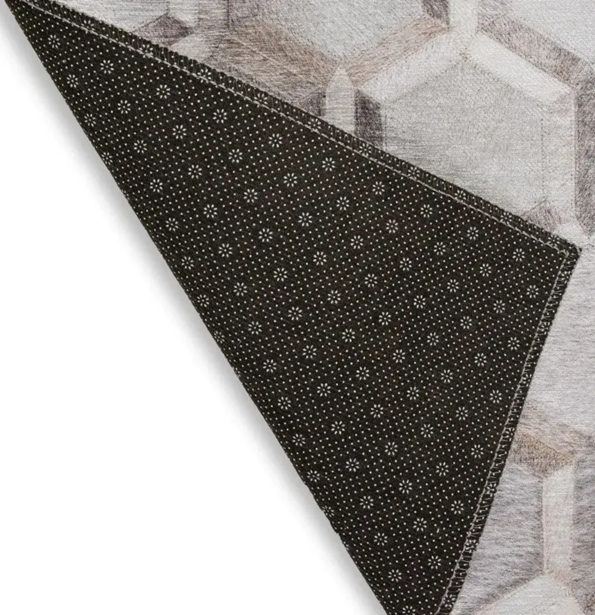 Dalyn Geometric Honeycomb 5'X8' Area Rug in Neutral Tones