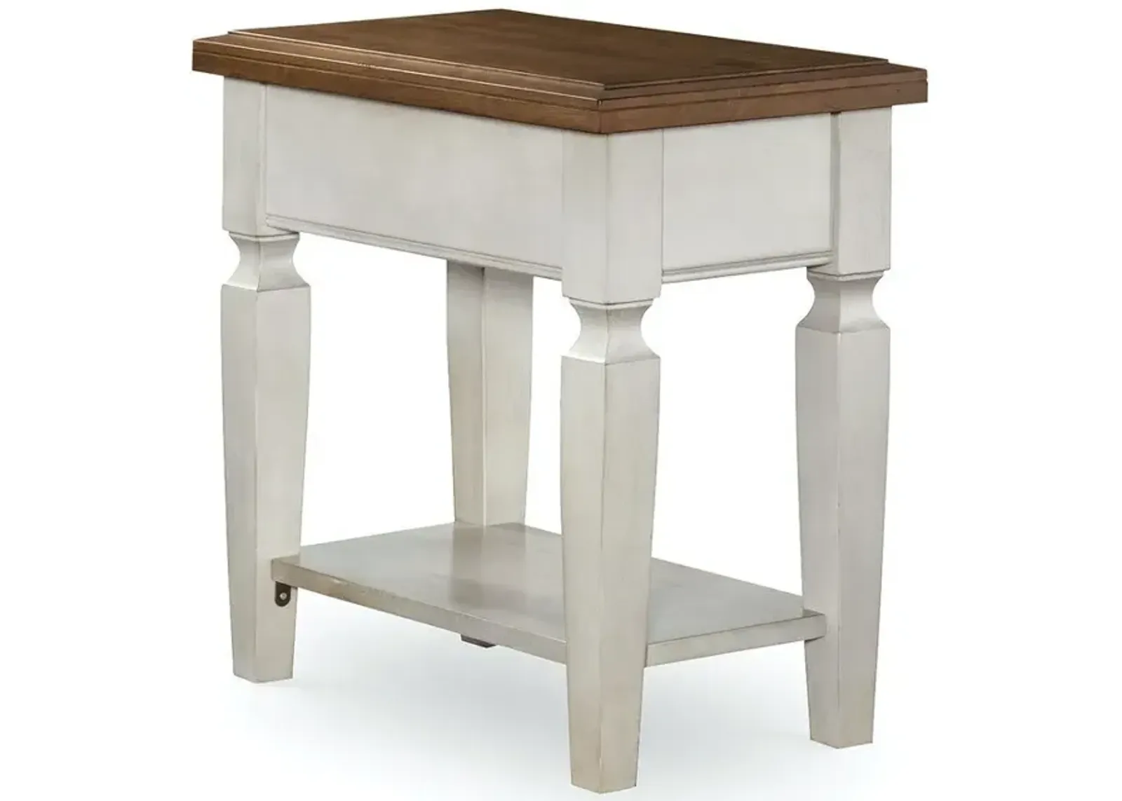 Vista Side Table in Hickory & Shell