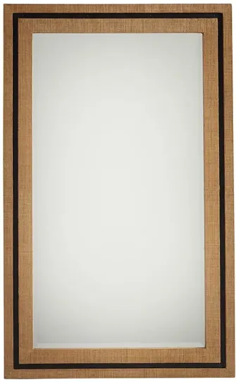 LA COSTA RECTANGULAR RAFFIA MIRROR NEWPORT