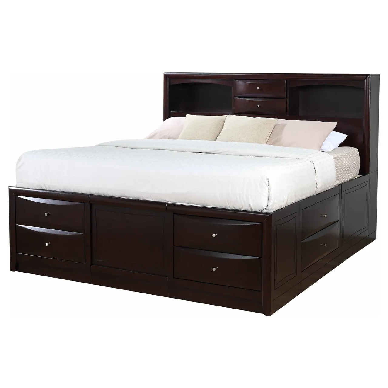 PHOENIX QUEEN BED DEEP CAPPUCCINO