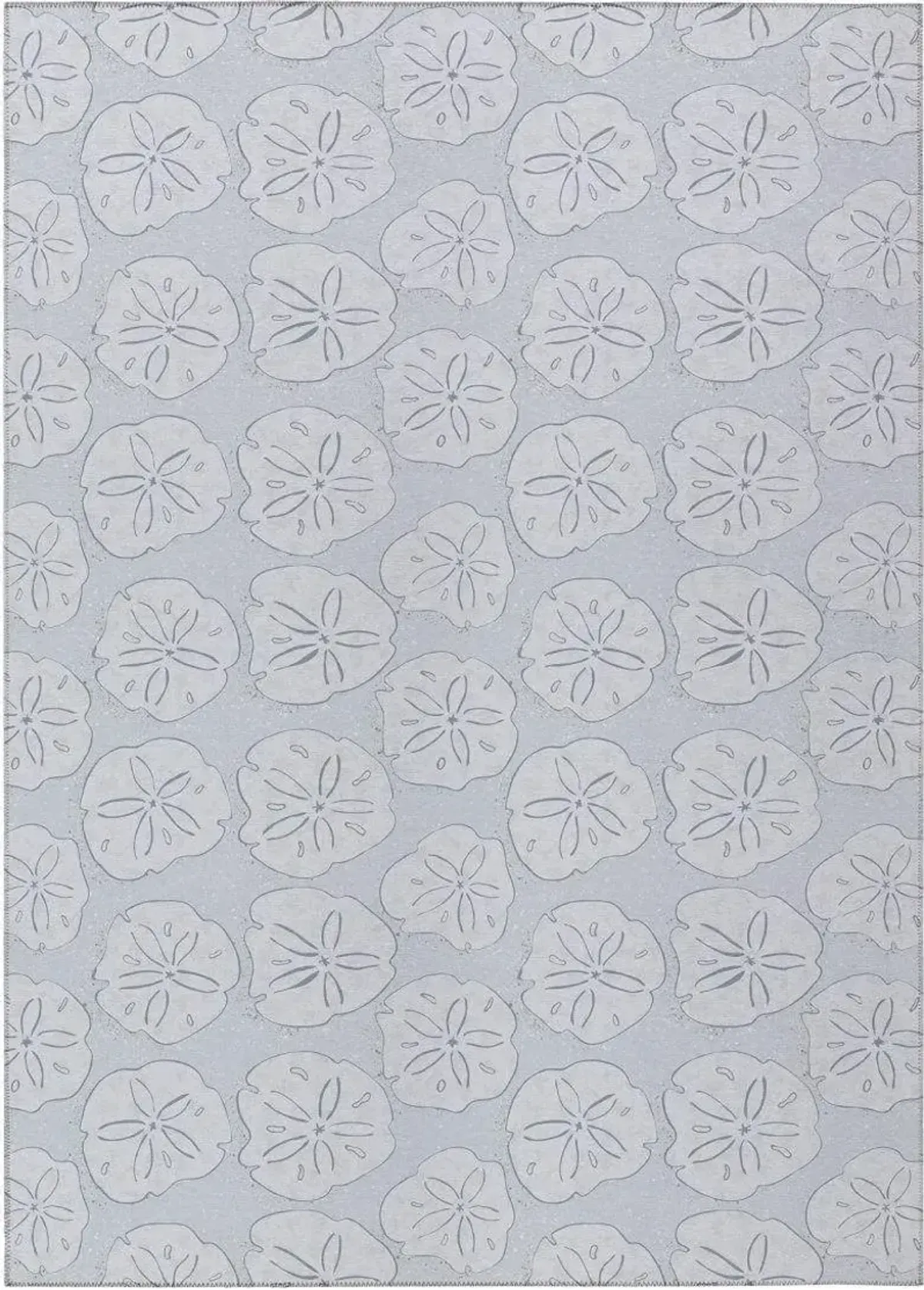 Dalyn Silver Sandy Impressions Coastal Sand Dollar 5'X8' Area Rug