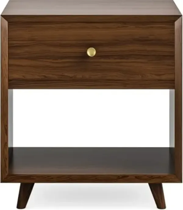 Flexsteel Ludwig Walnut Open Nightstand