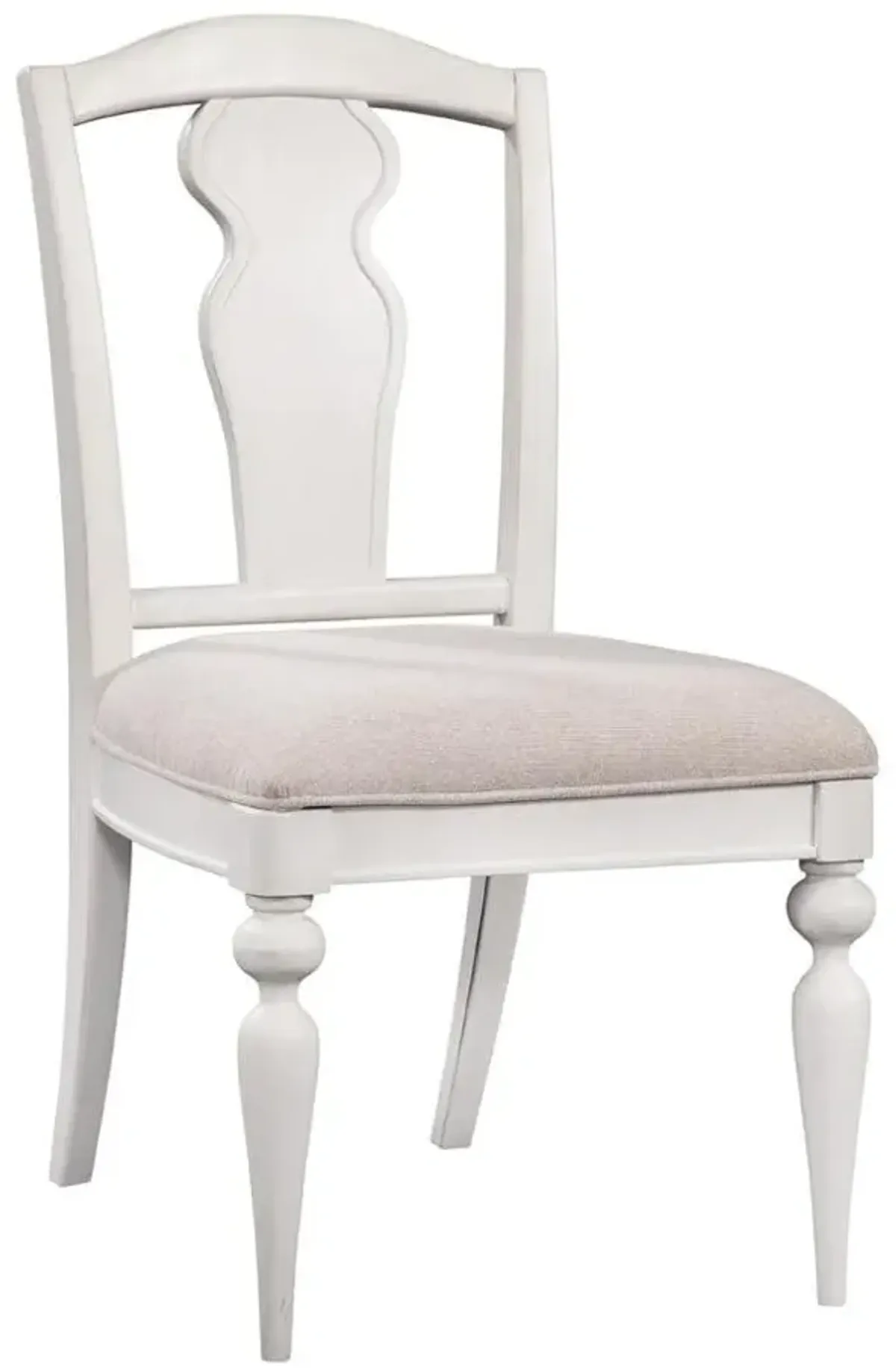 American Woodcrafters Rodanthe Woven Host Chair in Dove White