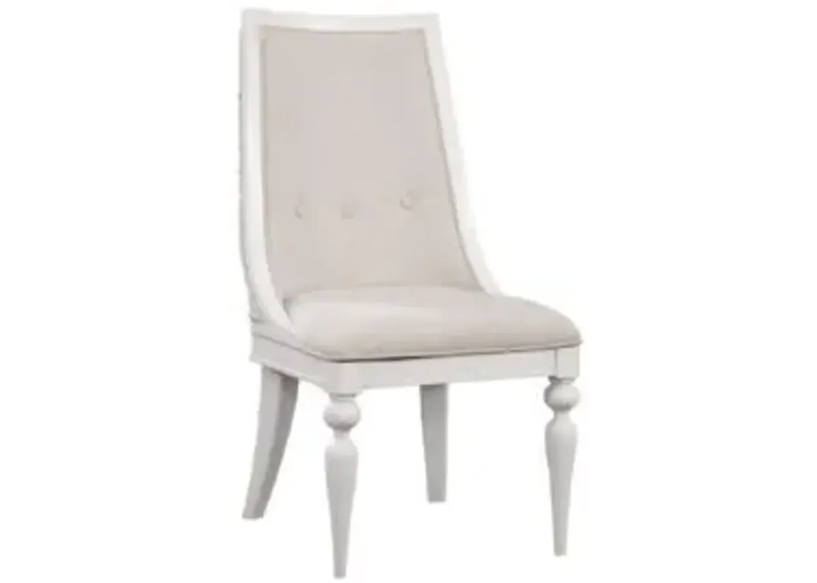 American Woodcrafters Rodanthe Woven Host Chair in Dove White