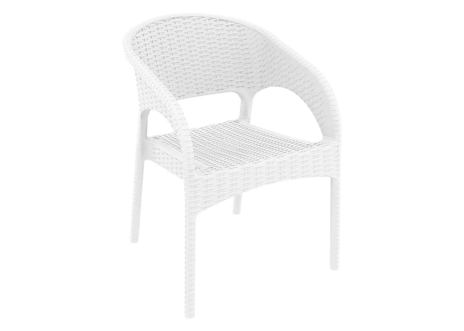 Compamia Panama Outdoor Patio Seating Set 3-Piece White