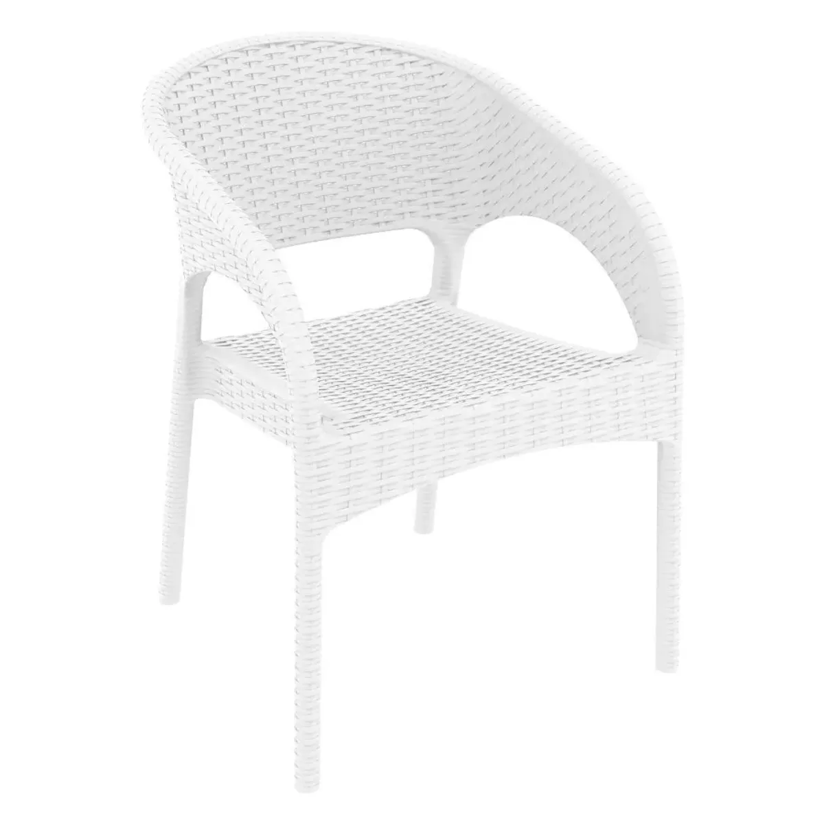 Compamia Panama Outdoor Patio Seating Set 3-Piece White