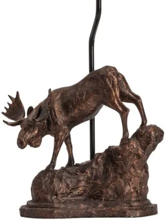 MOOSE TRAIL BLACK/BRONZE/LIGHT BROWN TABLE LAMP