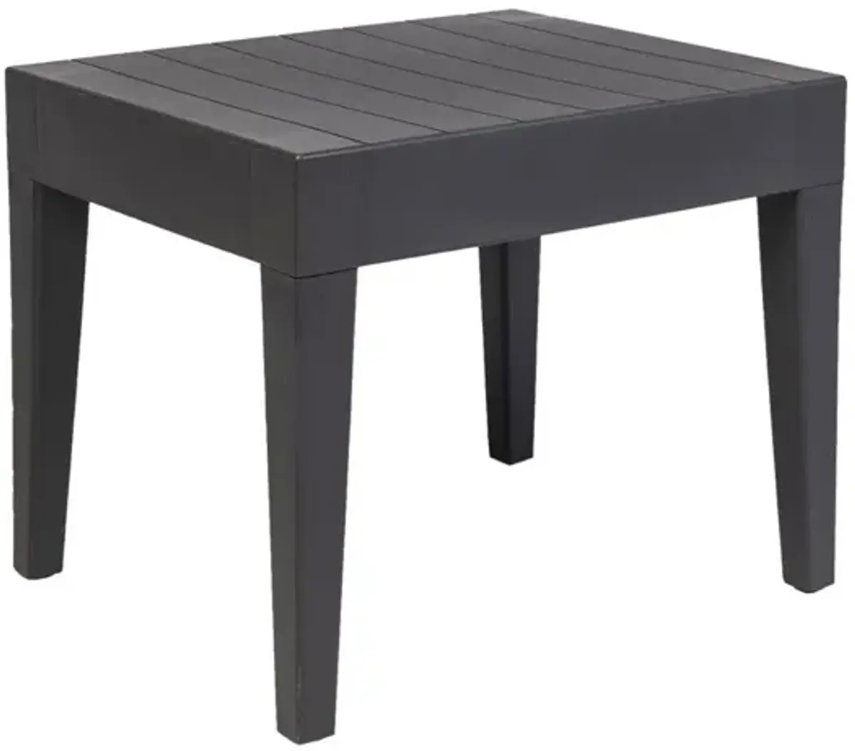 Rainbow Outdoor Alaska End Table in Anthracite Wood