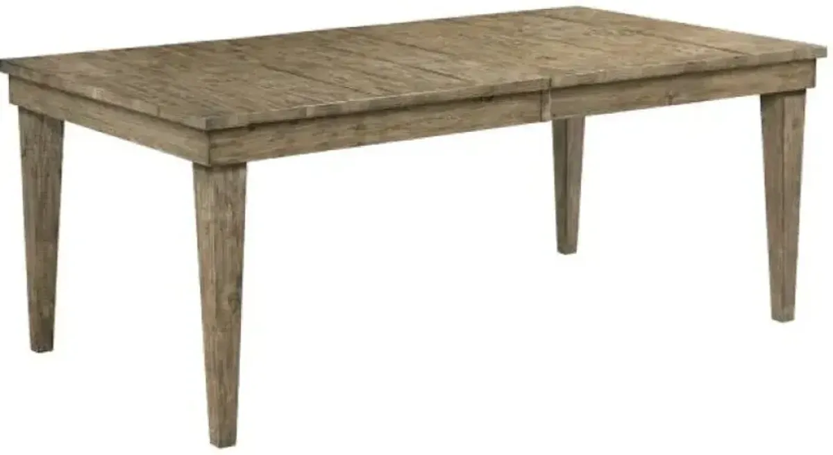 Kincaid Plank Road Rankin Rectangular Leg Table in Stone