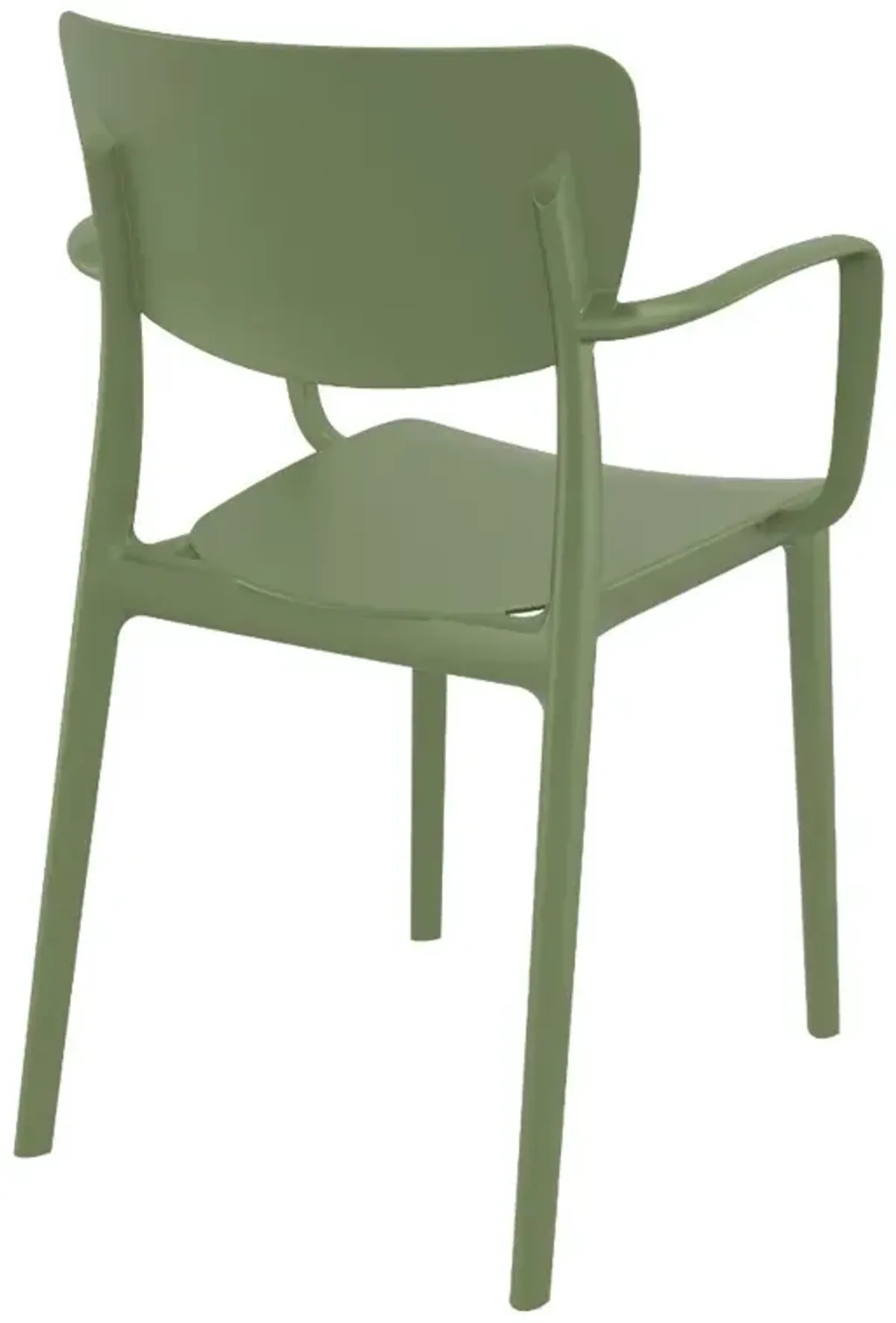 Compamia Lisa Outdoor Dining Arm Chair Olive Green