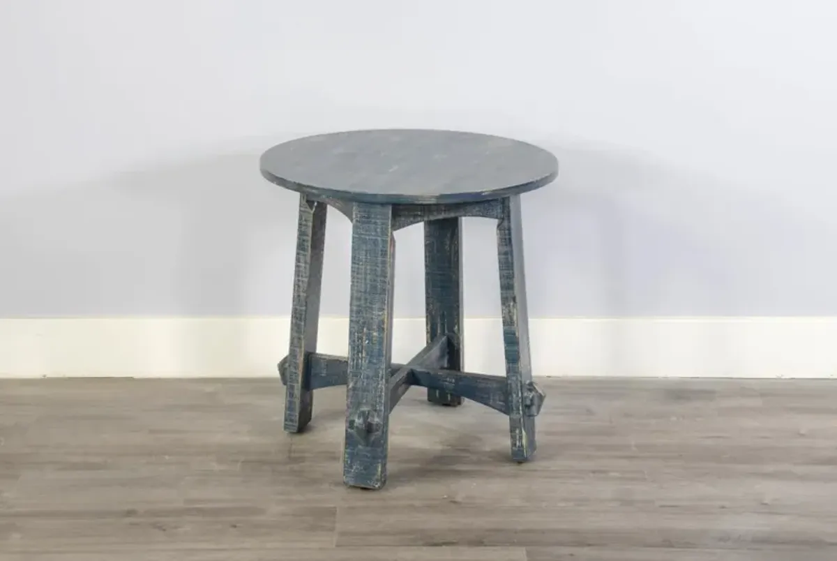 Sunny Designs Marina Ocean Blue End Table