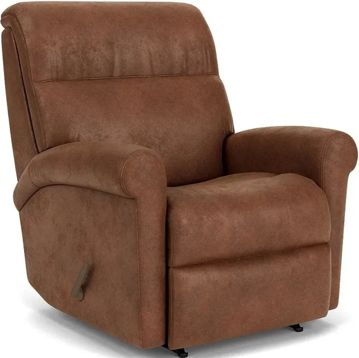 Flexsteel Davis Chestnut Rocking Manual Recliner