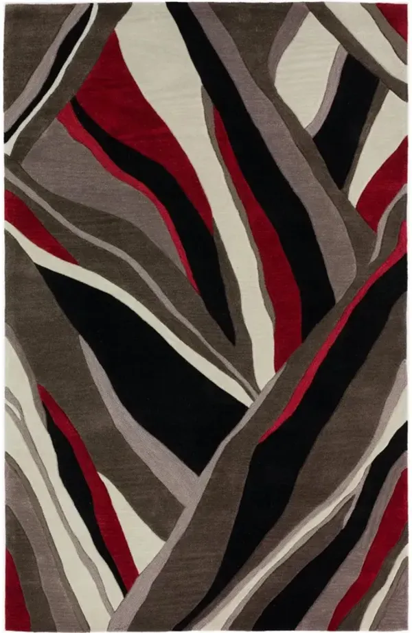 STUDIO BLACK 5'X8' AREA RUG