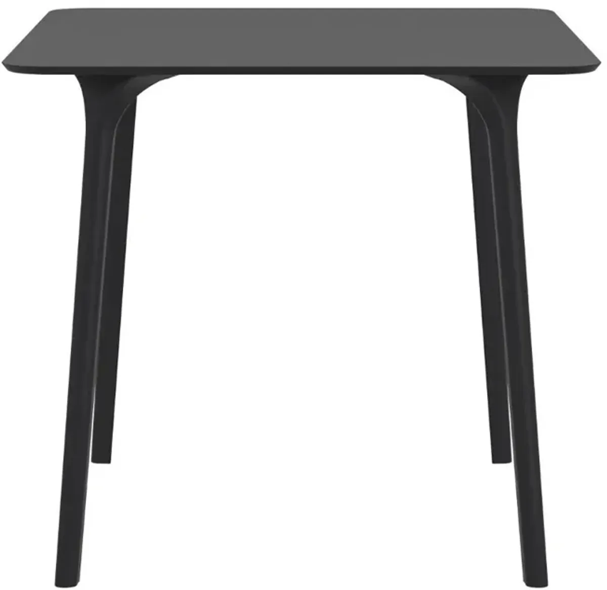 Compamia 31 Inch Maya Outdoor Square Dining Table Black