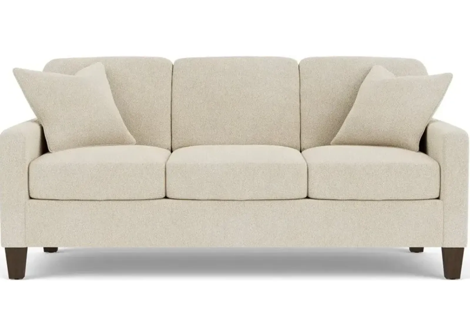 SOUTH HAVEN CONTEMPORARY WHITE SHELL SOFA