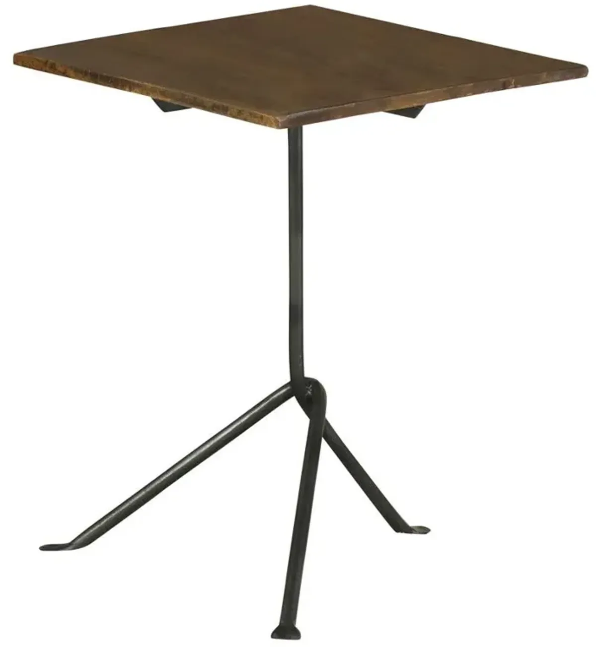 Coaster Heitor Square Wood Top Accent Side Table Dark Brown