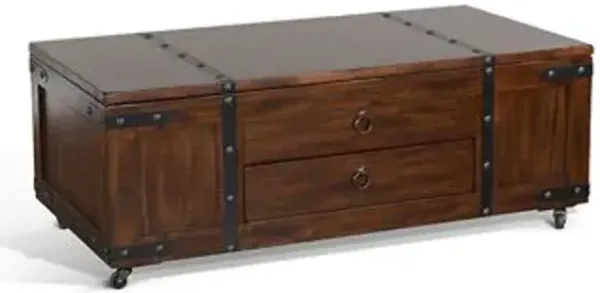 Sunny Designs Santa Fe Dark Chocolate 48 Inch Coffee Table