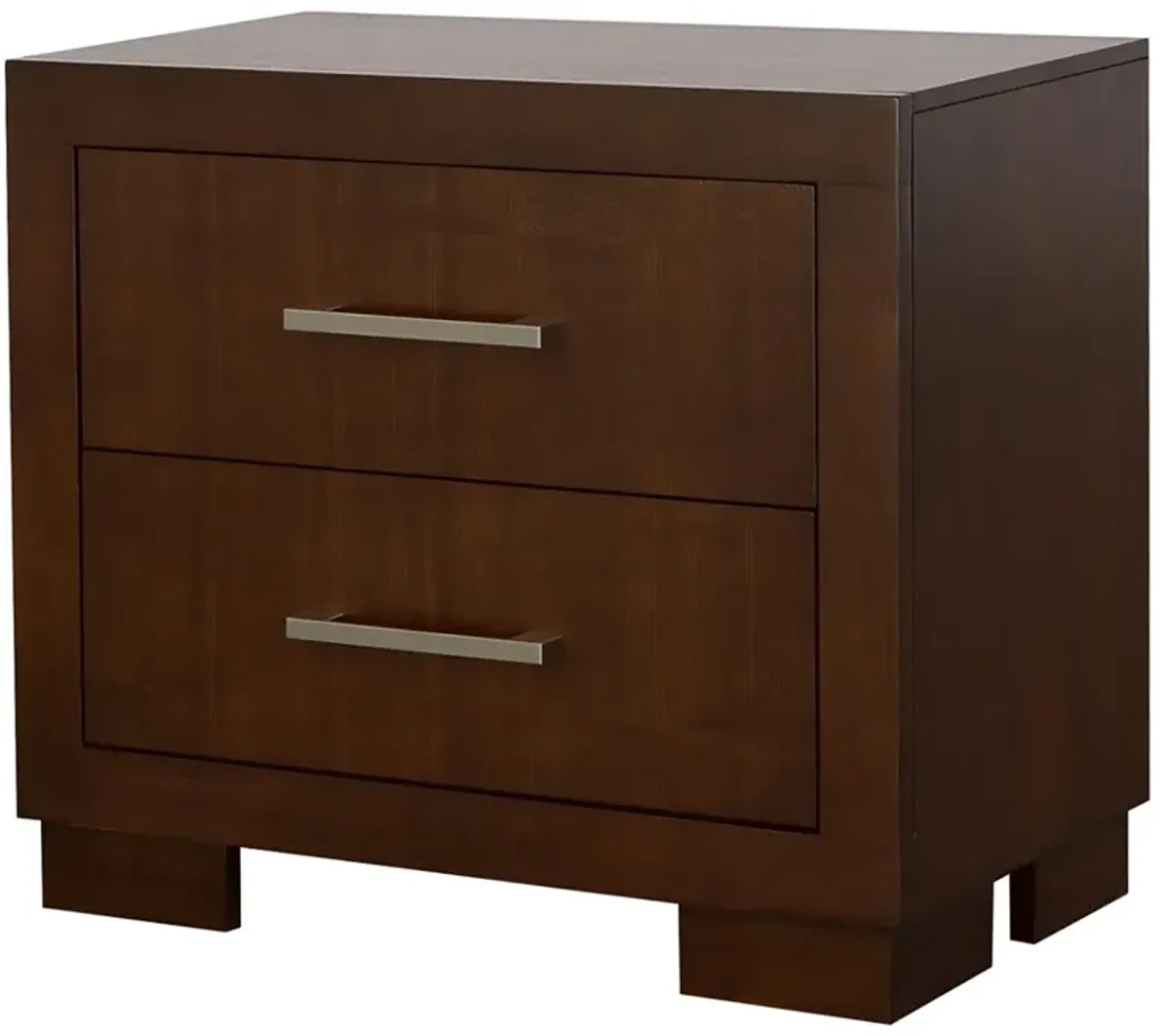 JESSICA TWO-DRAWER NIGHTSTAND CAPPUCCINO