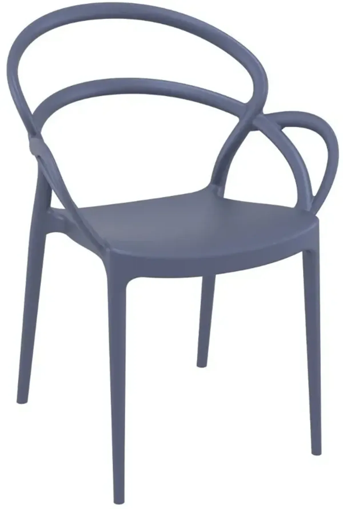 Compamia Mila Dining Arm Chair Dark Gray