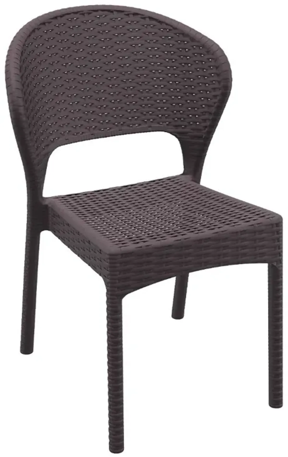 Compamia Daytona Resin Wickerlook Dining Chair Brown