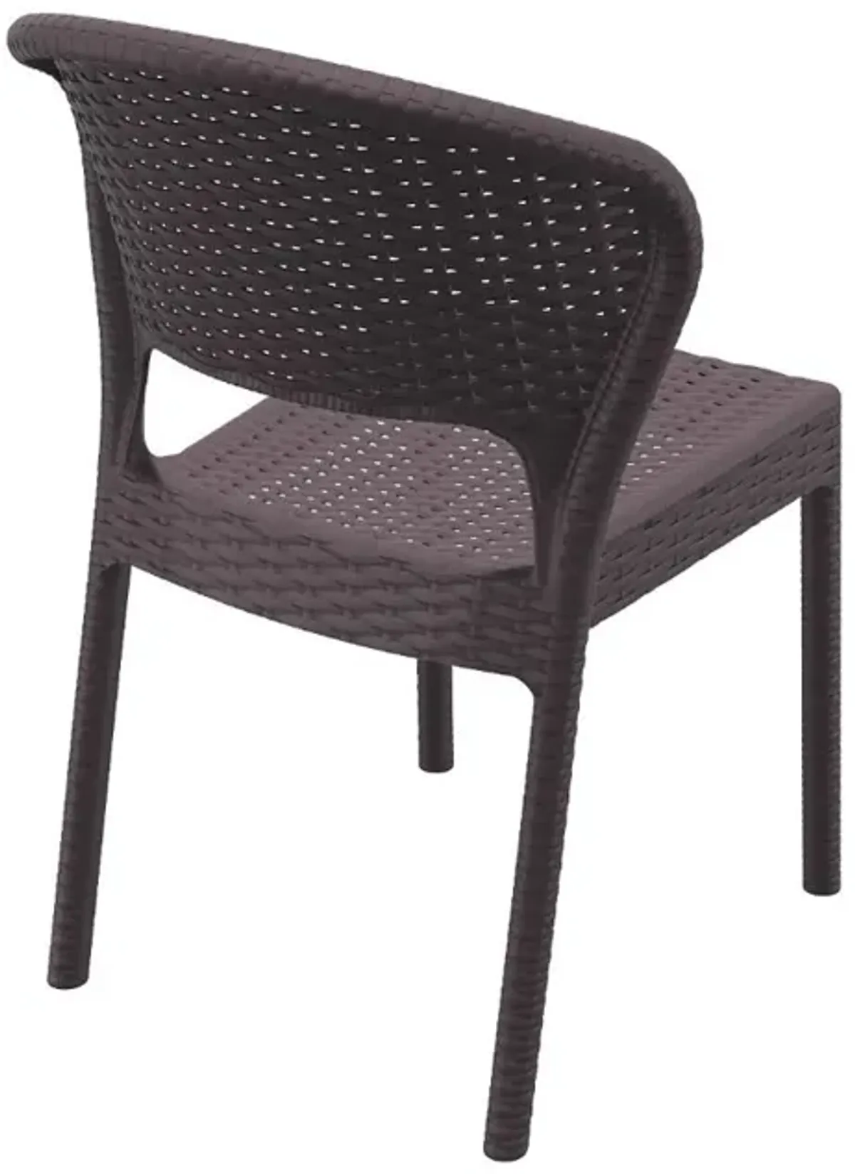 Compamia Daytona Resin Wickerlook Dining Chair Brown