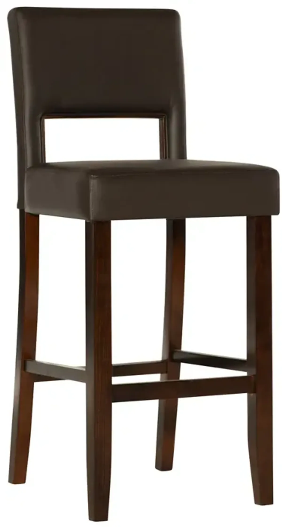 Linon 30 Inch Vega Bar Stool Brown