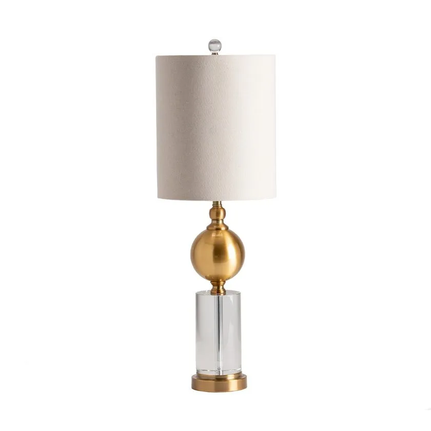 DUPUIS BRASS METAL TABLE LAMP