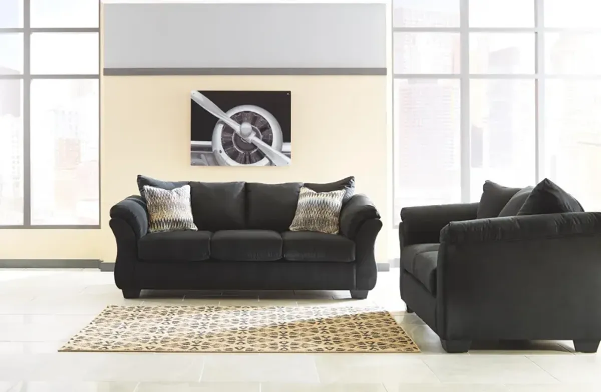 Ashley Darcy Black Loveseat