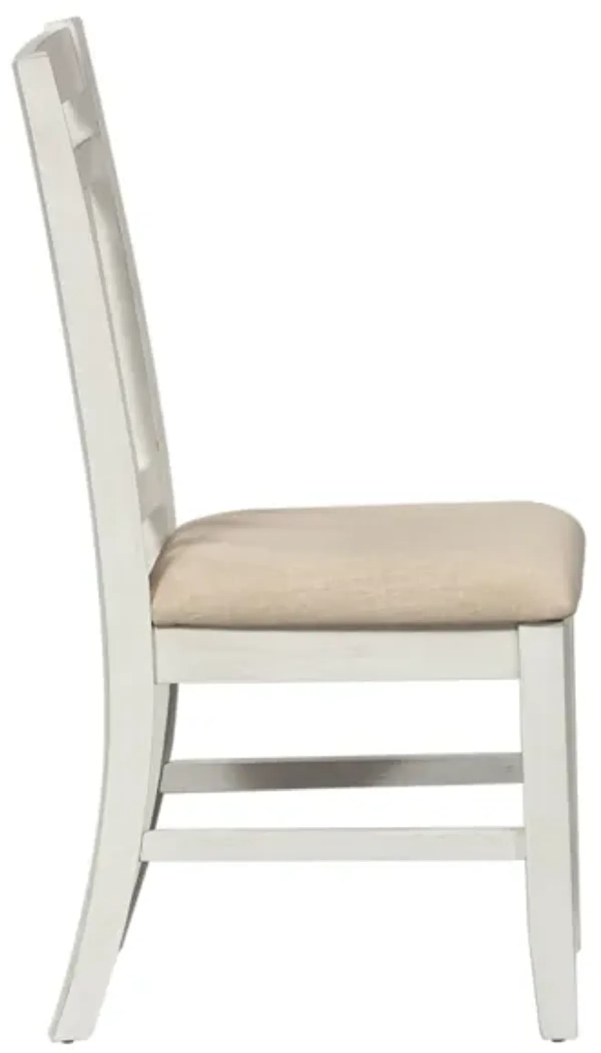 Liberty Furniture Summerville Soft White Wash Slat Back Side Chair