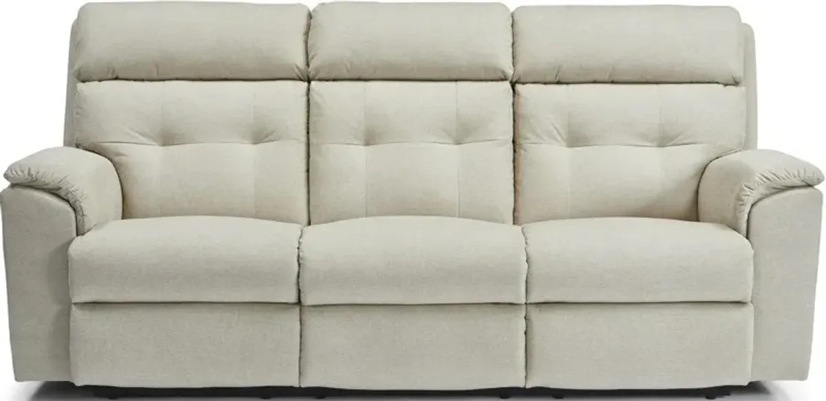 Flexsteel Mason Cashmere Power Reclining Sofa with Power Headrests