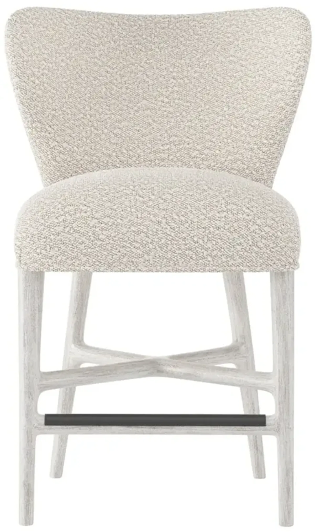 Bernhardt Kemp Wire Brushed Fabric Counter Stool