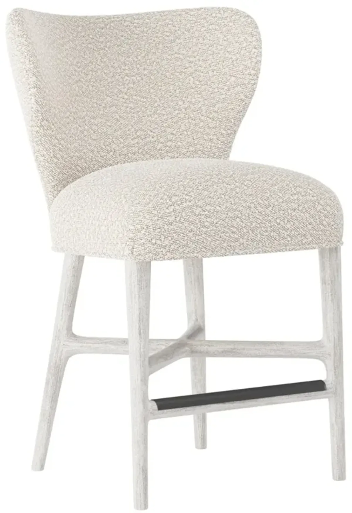 Bernhardt Kemp Wire Brushed Fabric Counter Stool