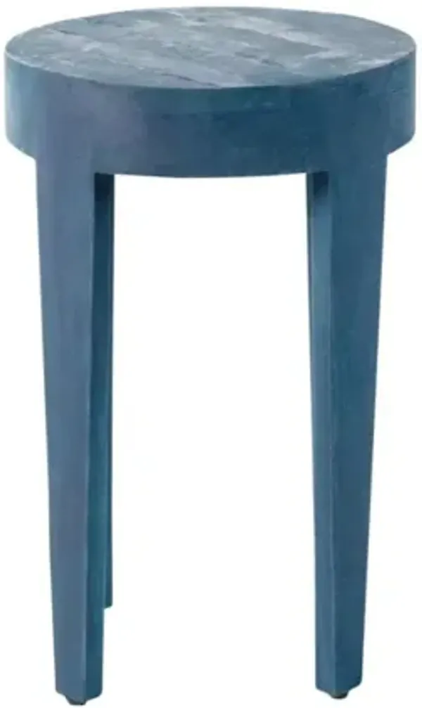 Nest Home Navy Renew Round Accent Table