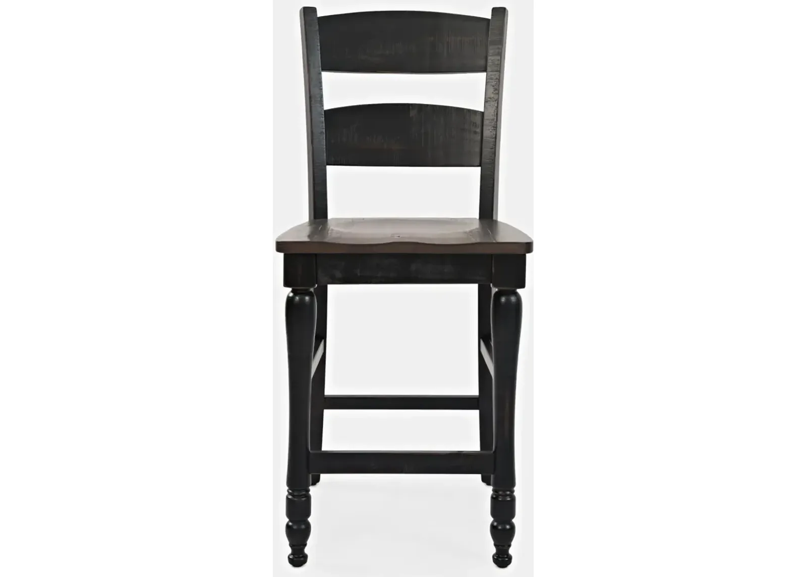 Jofran Madison County Ladderback Stool Vintage Black