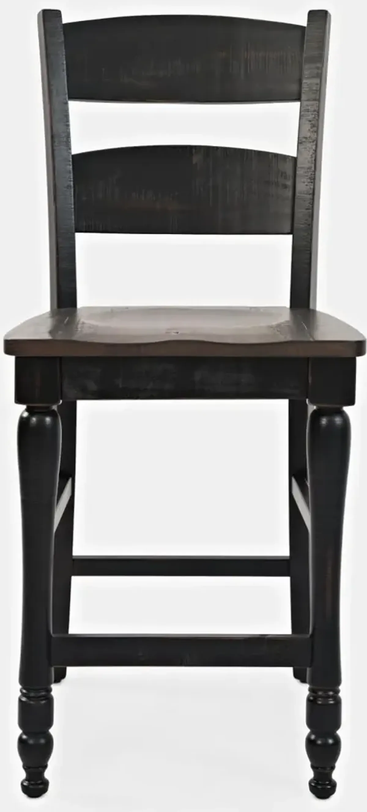 Jofran Madison County Ladderback Stool Vintage Black