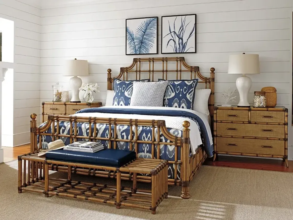 Tommy Bahama Home by Lexington Twin Palms St. Kitts Rattan Bed King