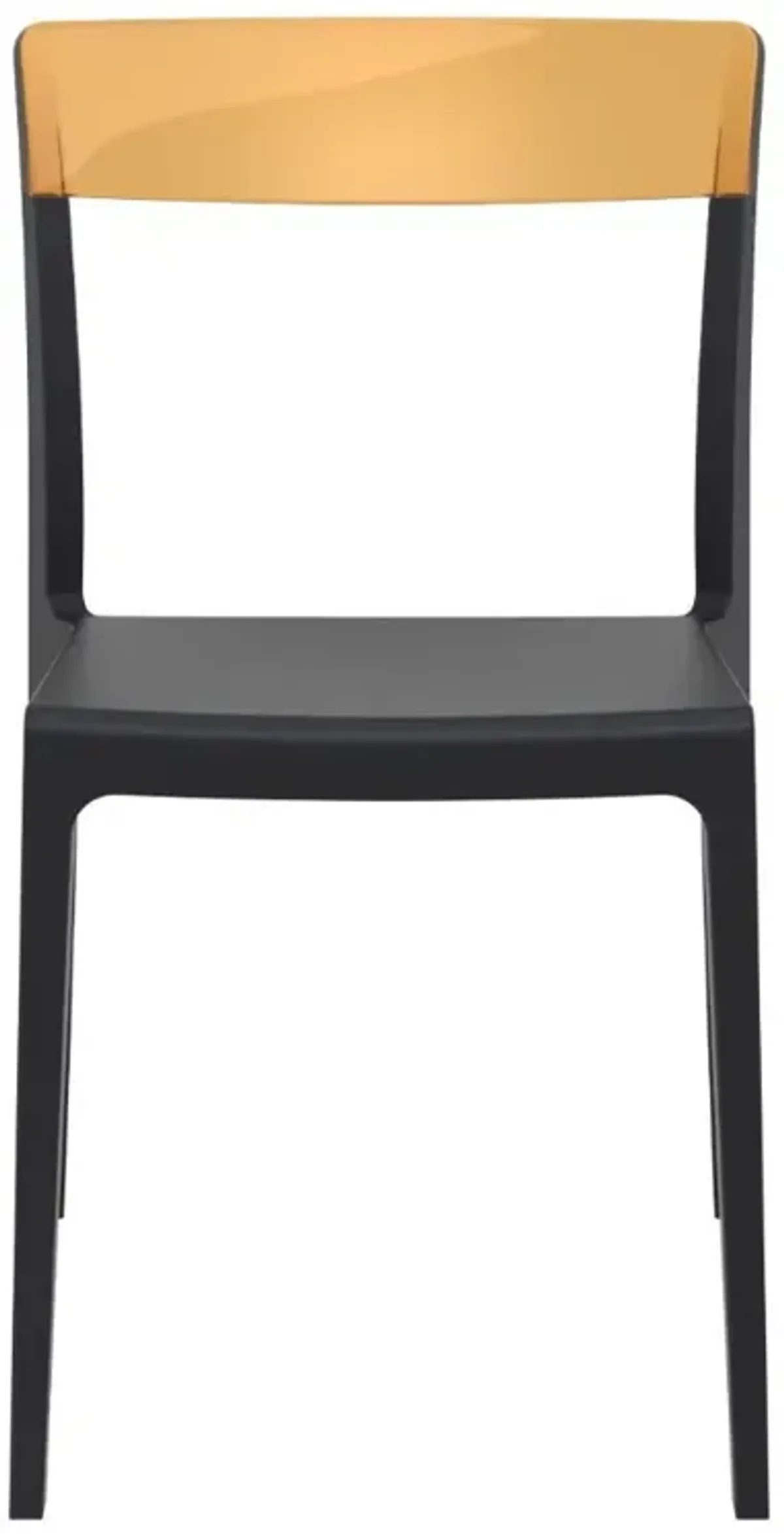 Compamia Flash Dining Chair Black Transparent Amber