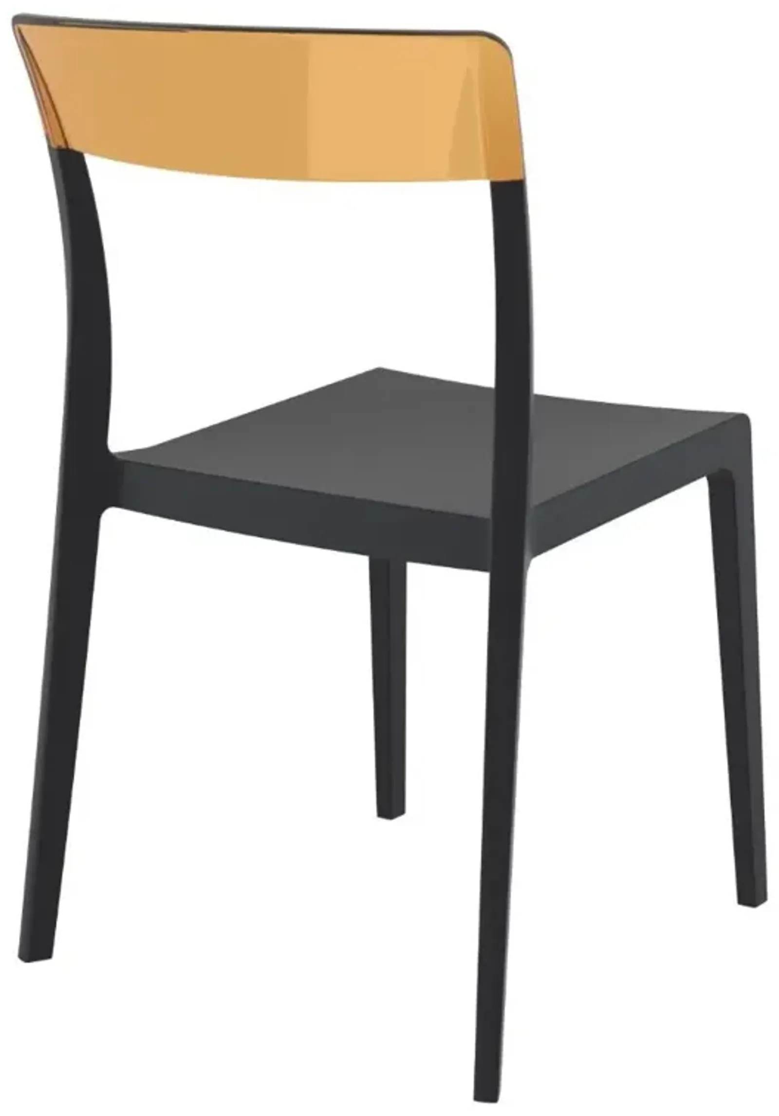 Compamia Flash Dining Chair Black Transparent Amber