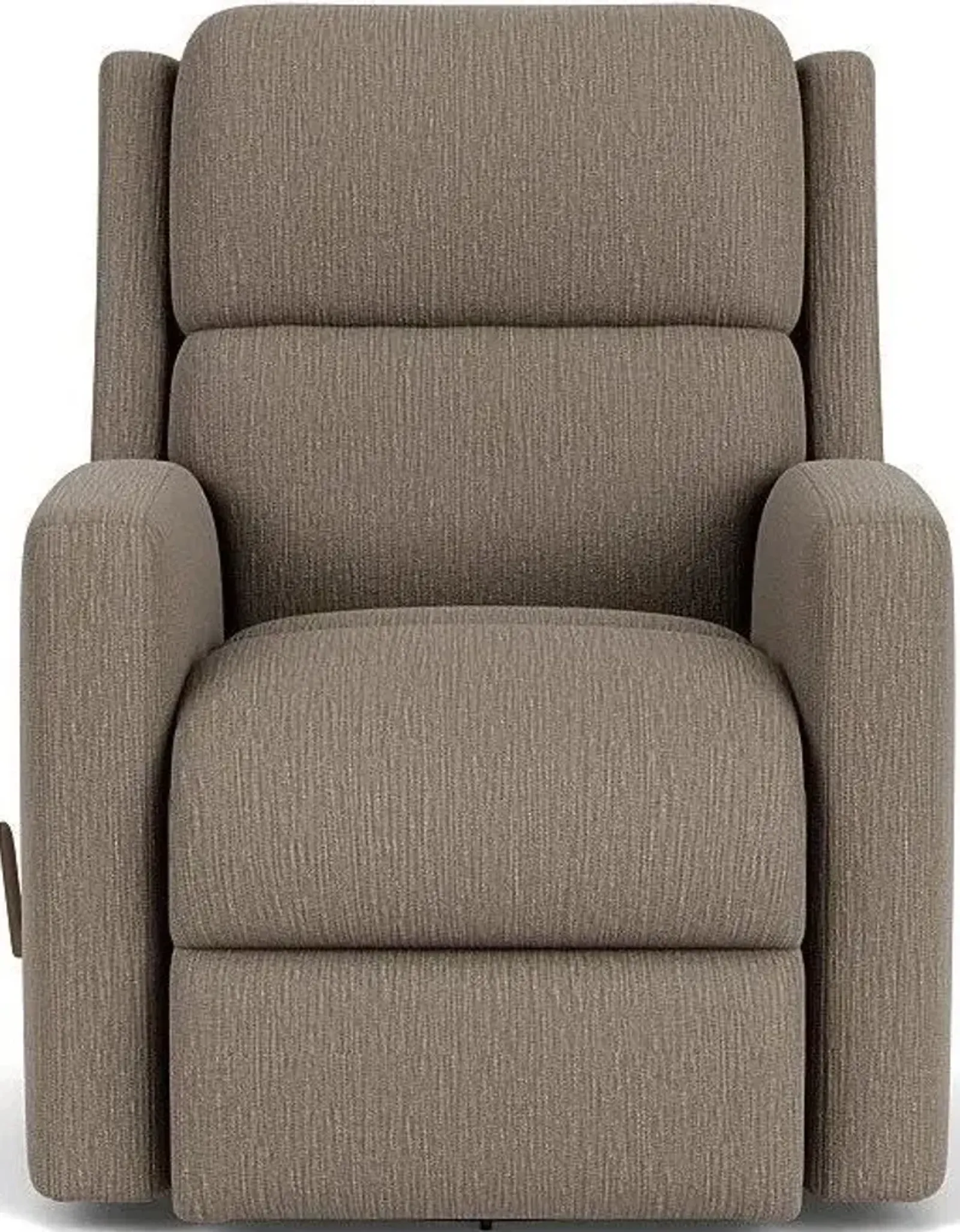 Flexsteel Chip Brown Pewter Swivel Gliding Manual Recliner