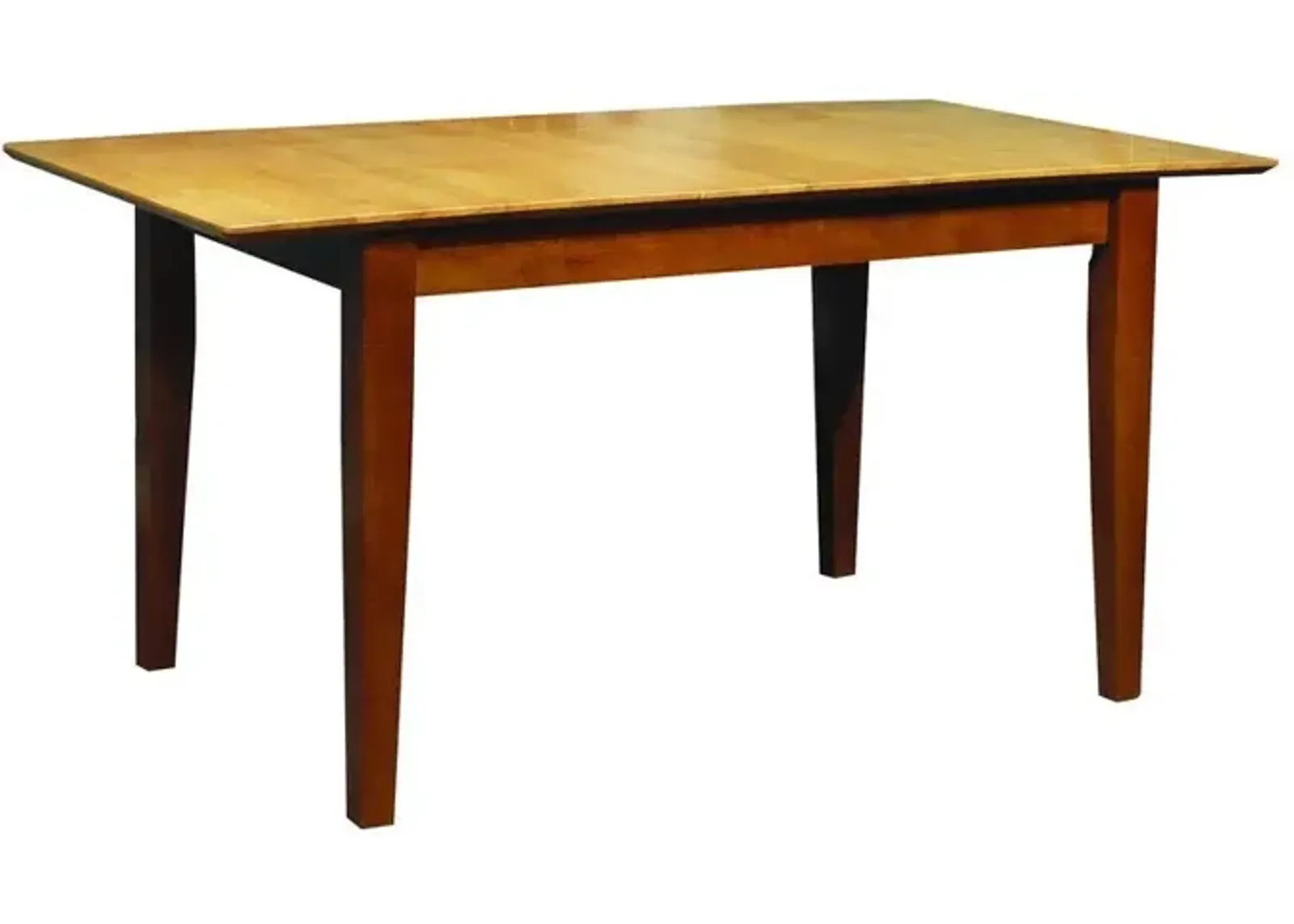 Dining Essentials 32 Inch X 48 Inch Extension Table Top with 36 Inch Shaker Legs in Cinnamon/Espresso