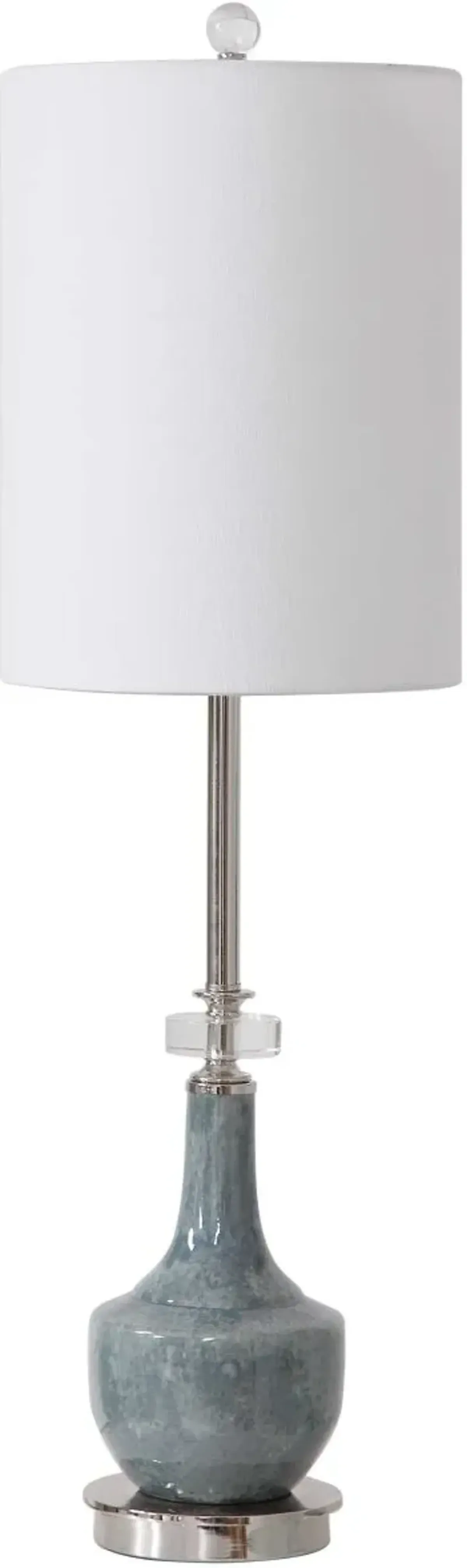 Uttermost Piers Mottled Blue Buffet Lamp