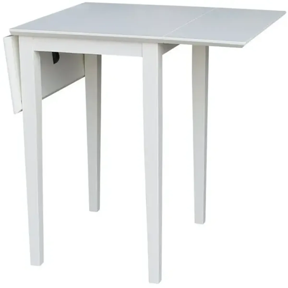 Dining Essentials Small Drop Leaf Leg Table in White