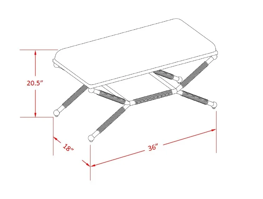 ASHBURN CAMPAIGN BENCH LINEN