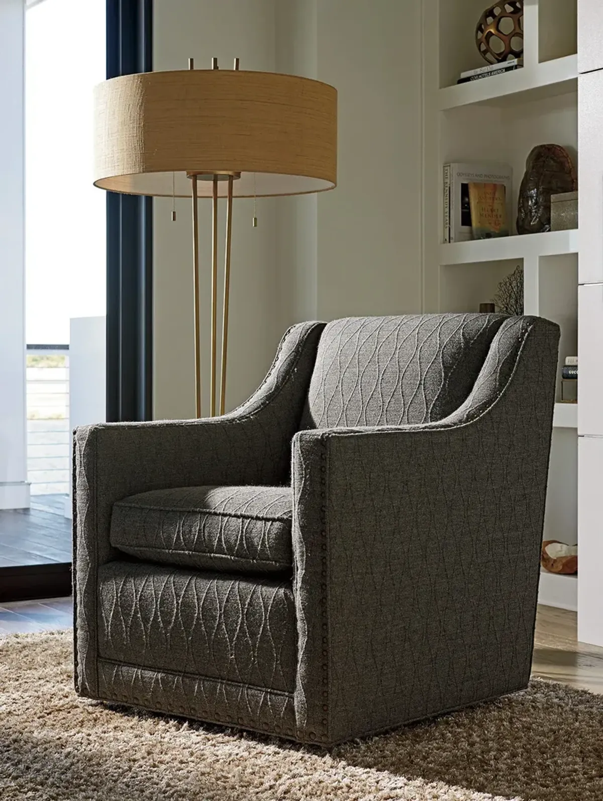 Oyster Bay by Lexington Barrier Swivel Chair