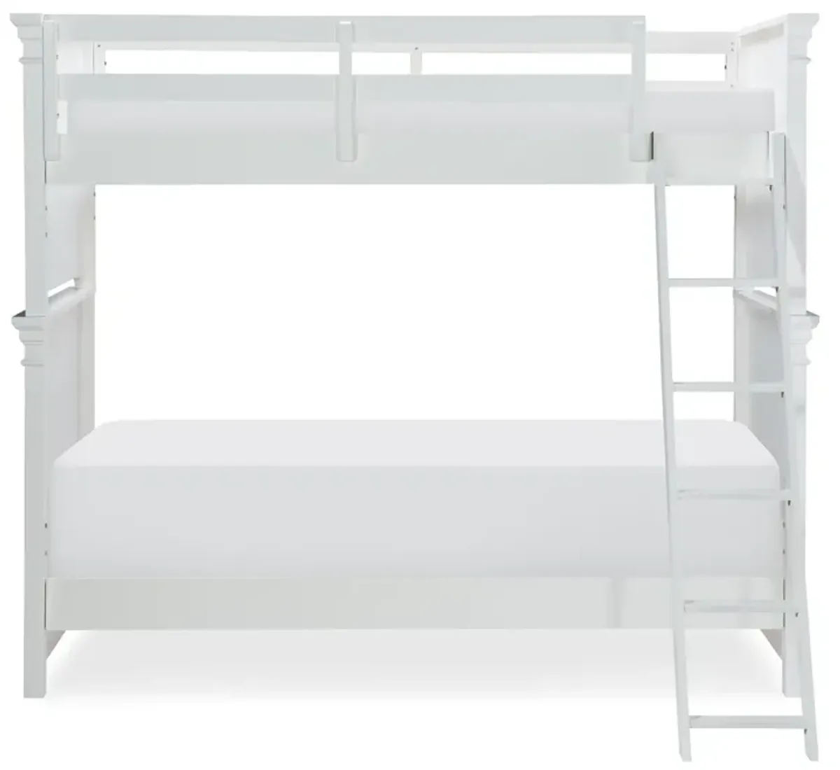 Legacy Classic Kids/Teens Canterbury White Complete Twin Over Twin Bunk Bed