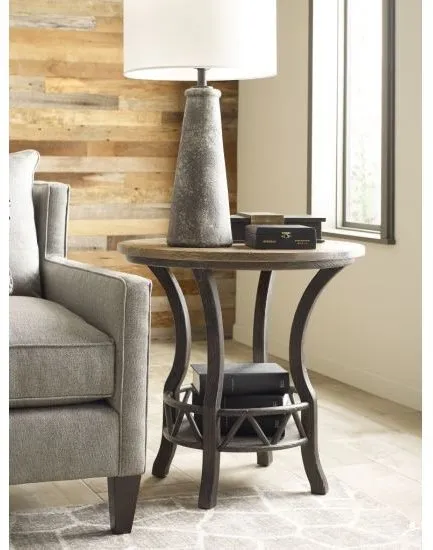 TRAILS PISGAH ROUND LAMP TABLE