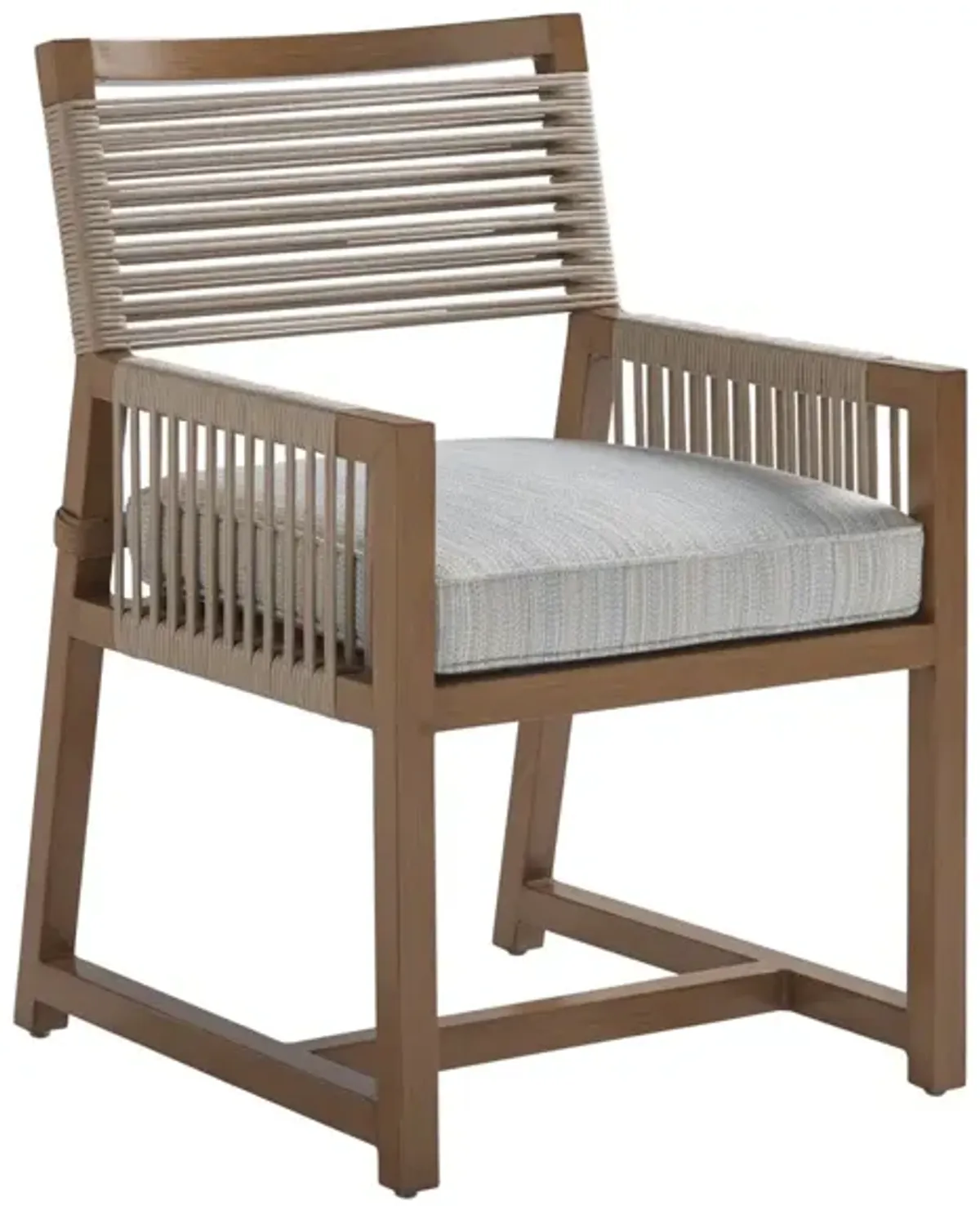 Tommy Bahama Outdoor by Lexington St. Tropez 20 Inch Patio Arm Dining Chair Natural Teak